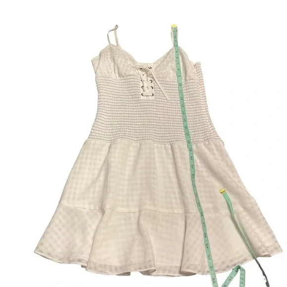 The East Order Revolve‎ Chance Mini Dress Lace Up Cottagecore Bow Women's Medium - Picture 8 of 12